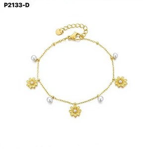 Fashion <b>Bracelet</b> with Pearl P2133 for Women High Quality Jewelry - Product Image 2