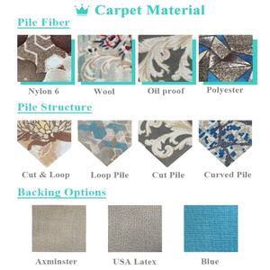 Autovi Machinegemaakt Reversibel Antislip Huisdierbestendig Gedempt Vlekbestendig Modern Wand-tot-Wand Tapijt Gang Moquette Gesneden - Product Image 5