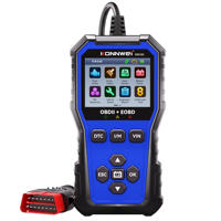 Nuevo Escáner de Diagnóstico de Fallas del Motor del Automóvil KW340 OBDII/EOBD Multicolor de Ajuste Universal, Computadora a Bordo, 1 Año de Garantía, 12V
