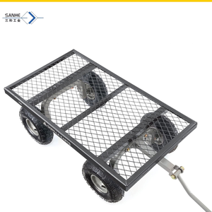 Gorilla Carts Chariot utilitaire en acier Beach Wagon, capacité de 800 livres, gris (lot de <span class=keywords><strong>2</strong></span>) Chariot à mailles en acier - Product Image 6