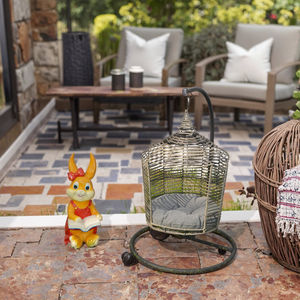 كرسي أرجوحة للقطط مصنوع يدويًا من الخيزران المنسوج حسب الطلب، سرير أرجوحة للقطط من الخيزران المنسوج - Product Image 3