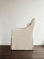 Chaises d'appoint de style belge avec housse amovible pour hôtel, appartement, salle à manger, cuisine, salon, usage commercial