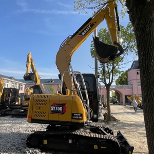 รถขุดไฮดรอลิกขนาดเล็ก Sany 75C 7.5 ตัน ของแท้จากจีน เครื่องยนต์ Isuzu ปั๊มไฮดรอลิก รุ่นปี 2018-2022 ผ่านการทดสอบและตรวจสอบแล้ว ใช้งานได้ดี - Product Image 1