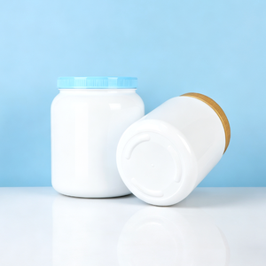 1200ml 1500ml 2200ml PET Protein Powder Jar Empty Protein Container Food Grade Supplement Powder Storage <b>Bottle</b> With Color Lid - Product Image 3