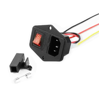 Noir CE IEC320 C13 C14 prise de panneau d'alimentation ca PDU UPS prise de câblage prise de batterie électrique prise d'amarrage 10A 250V