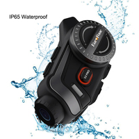 Interphone Moto pour 6 Motocyclistes avec Enregistreur Vidéo Wi-Fi et Intercom Sans Fil pour Casque de Moto avec Caméra