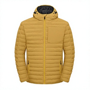 Unisex <b>Slim</b> <b>Fit</b> Hooded Puffer <b>Jacket</b> Winter Warm Quilted Cotton Filled Windproof Breathable Lightweight Casual Outdoor <b>Jacket</b> - Product Image 3