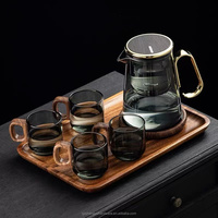 CY-7021 tasse flottante résistante à la chaleur doublure en verre thé séparation de l'eau brassage théière ensemble filtre à une touche brasseur de thé