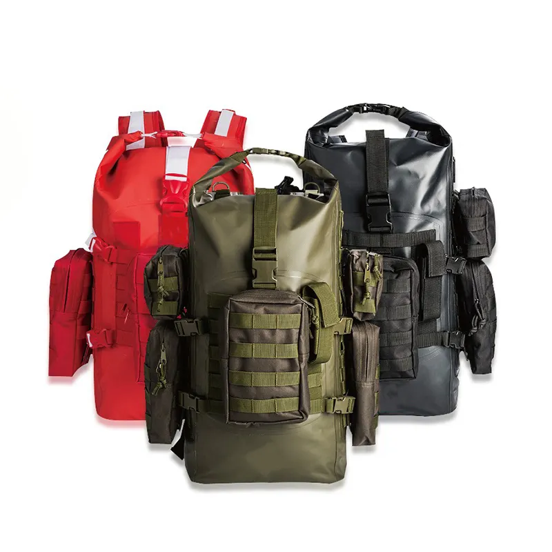 OEM ODM Jungle Tactical Backpack Factory Wholesale 40-60L For Fishing Outdoor Climbing Travel Waterproof Backpack Dry Bag