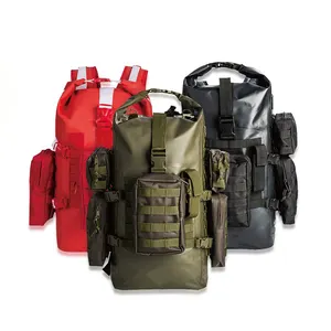 NEW NATURE Tactical Backpack Roll Top Back Pack Recycled Sack Bag Roll Top Waterproof PVC Tactical Bag