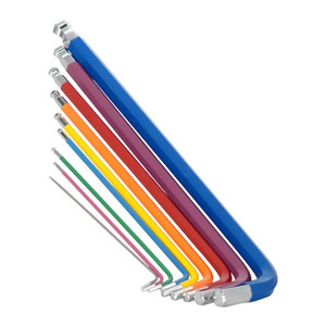 1.5mm-10mm CRV Couple Métrique Manchon Outils À Main Code Couleur Boule Hex <span class=keywords><strong>Allen</strong></span> <span class=keywords><strong>Clé</strong></span> L <span class=keywords><strong>Clé</strong></span> Ensemble pour Caméra De Réparation De Vélo - Product Image 6