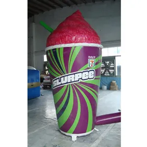 Giant ice cream advertising inflatable model inflatable bottle with lights customized various advertising inflatable models