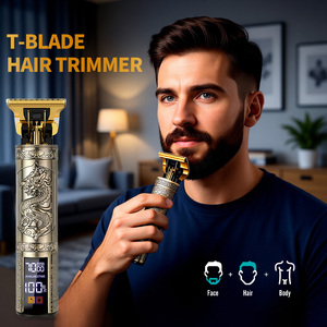 Tondeuse à barbe numérique sans fil pour hommes, machine à coiffer les cheveux, rechargeable par USB, pour barbier - Product Image 6