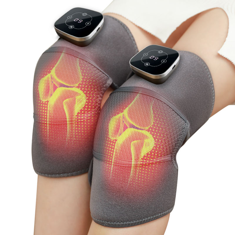 Verwarmde Knie Brace Wrap Pad Dual-Use Thermostaat Usb Verwarming Kniebeschermers Voor Knie Verstuikingen Verrekt Artritis Met Massage