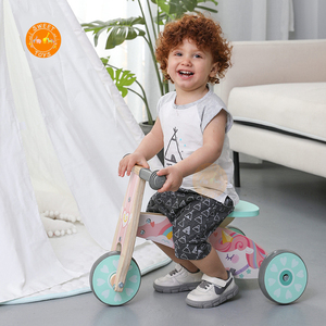 Bicicleta de equilibrio de <span class=keywords><strong>madera</strong></span> para niños pequeños, triciclos de <span class=keywords><strong>madera</strong></span>, andador, juguetes preescolares - Product Image 2