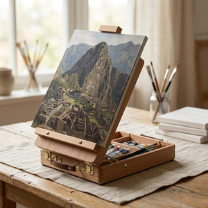 Caja <span class=keywords><strong>de</strong></span> Madera para Artistas, Caja <span class=keywords><strong>de</strong></span> Dibujo Portátil, Soporte <span class=keywords><strong>de</strong></span> <span class=keywords><strong>Pintura</strong></span> <span class=keywords><strong>de</strong></span> Escritorio, Almacenamiento <span class=keywords><strong>de</strong></span> Arte, Equipo <span class=keywords><strong>de</strong></span> Estudio <span class=keywords><strong>de</strong></span> Arte, Caballete <span class=keywords><strong>de</strong></span> <span class=keywords><strong>Pintura</strong></span> para Aula - Product Image 1