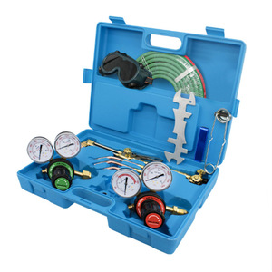 Kit de soldadura y corte Victor estilo americano de latón con manómetros y mangueras para fabricación de metales - Product Image 4