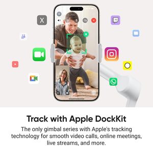 <span class=keywords><strong>Insta360</strong></span> <span class=keywords><strong>Flow</strong></span> Pro Creator Bundle Gris Pliable AI Phone Gimbal Apple DockKit 360 Pan Tracking Free Tilt Mode Trépied intégré - Product Image 4