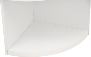 Space-Saving White MANDO <b>Corner</b> Shelf <b>Unit</b> Made in Malaysia Tall Vertical Display Rack for Small Living Room and Bedroom <b>Corner</b> - Product Image 4