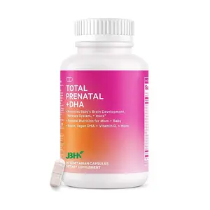 Factory Private Label Vegan Support Fetal Development & Pregnancy Supplement Vitamins Prenatal Capsules With DHA