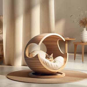 Moderne Luxe Comfortabele Kattenbedden En-Meubels Huisdierenappartement Met Kitty Bed Luxe Gezellig Kattengrot Kattenhuis - Product Image 2