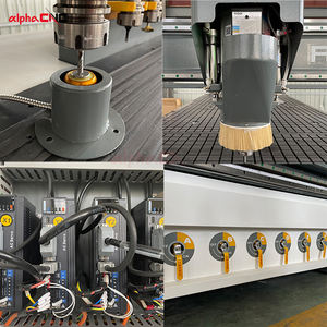 Alfa CNC Nesting Makinesi Tam Otomatik Besleme Akıllı Etiketleme ATC CNC Router Makine Dolap Kapısı Üretim Hattı - Product Image 3