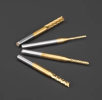 Fraises à bois en alliage de tungstène-cobalt revêtues d'étain, 3,175 mm, pour machines-outils CNC, fraises à rainurer, ODM OEM pour le travail du bois 3452