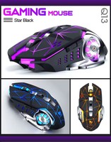 Ratón Inalámbrico para Juegos T-WOLF, Mini, Ergonómico, con Luz LED Óptica 6D, 2.4GHz, USB, Bluetooth, Recargable, para PC y Portátil