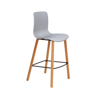 Chaise Haute Moderne Simple Style Nordique pour Salon de Thé – Chaises de Salle à Manger en Plastique pour Négociations