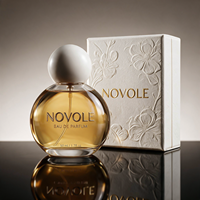 Nouveauté - Flacon de parfum transparent de 30 ml, flacon de parfum rond de luxe en verre de 50 ml, flacon de parfum de 80 ml, flacon de parfum de 100 ml avec emballage en boîte