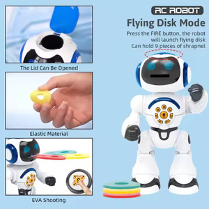 ของเล่นนำโชคสินค้าใหม่ตั้งโปรแกรมได้2.4G หุ่นยนต์อาร์ซีอัจฉริยะหุ่นยนต์เต้นรำของเล่นอิเล็กทรอนิกส์ที่สามารถปรับแต่งได้ - Product Image 2