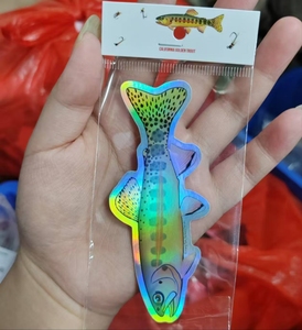 Custom Fish Holographic Sticker <b>Decal</b> for Children - Product Image 4