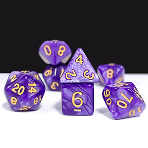 Tùy Chỉnh Thực hiện 16Mm D20 Đa Diện Acrylic Dnd <span class=keywords><strong>Dice</strong></span> <span class=keywords><strong>Set</strong></span> Ngọc Trai Bằng Đá Cẩm Thạch Kết Thúc D20 Hình Dạng Hội Đồng Quản Trị Trò Chơi Cho Dungeons Rồng - Product Image 4