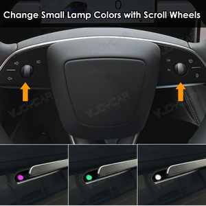2026 Multi-Touch LED <strong>Door</strong> Handle for Tesla Model 3 Y Auto Electric Handle Presenting <strong>Knob</strong> Ambient Lamp Upgrade Accessories - Product Image 3