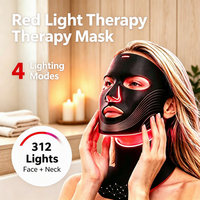 Masque de luminothérapie rouge de qualité supérieure à spectre multiple avec 4 LED colorées pour les soins de la peau, de qualité médicale, en stock aux États-Unis et en Europe