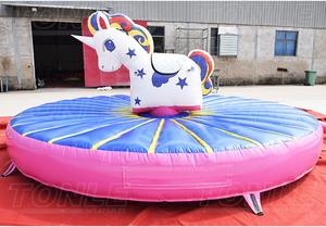 Juego Inflable <span class=keywords><strong>de</strong></span> Montar Unicornio para Niños, Juego <span class=keywords><strong>de</strong></span> Montar a Caballo <span class=keywords><strong>de</strong></span> Unicornio con Movimiento <span class=keywords><strong>de</strong></span> Empuje para Niños - Product Image 5