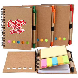 Blocco <span class=keywords><strong>Note</strong></span> Adesivo Personalizzato con Logo, Quaderno in Carta Kraft, Mini Taccuino Personalizzato con Penna e <span class=keywords><strong>Note</strong></span> Adesive - Product Image 1