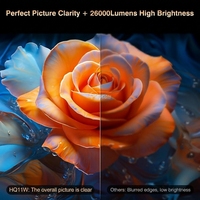 Projecteur Mini Smart Android 4K Haute Luminosité HQ11W 3600 Lumens, Stock UE, Portable, Cinéma 1080P LCD LED, Home Cinéma