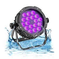 Projecteur de scène LED DMX U`King Outdoor IP65 18x10W RGBWA+UV 6-en-1 étanche