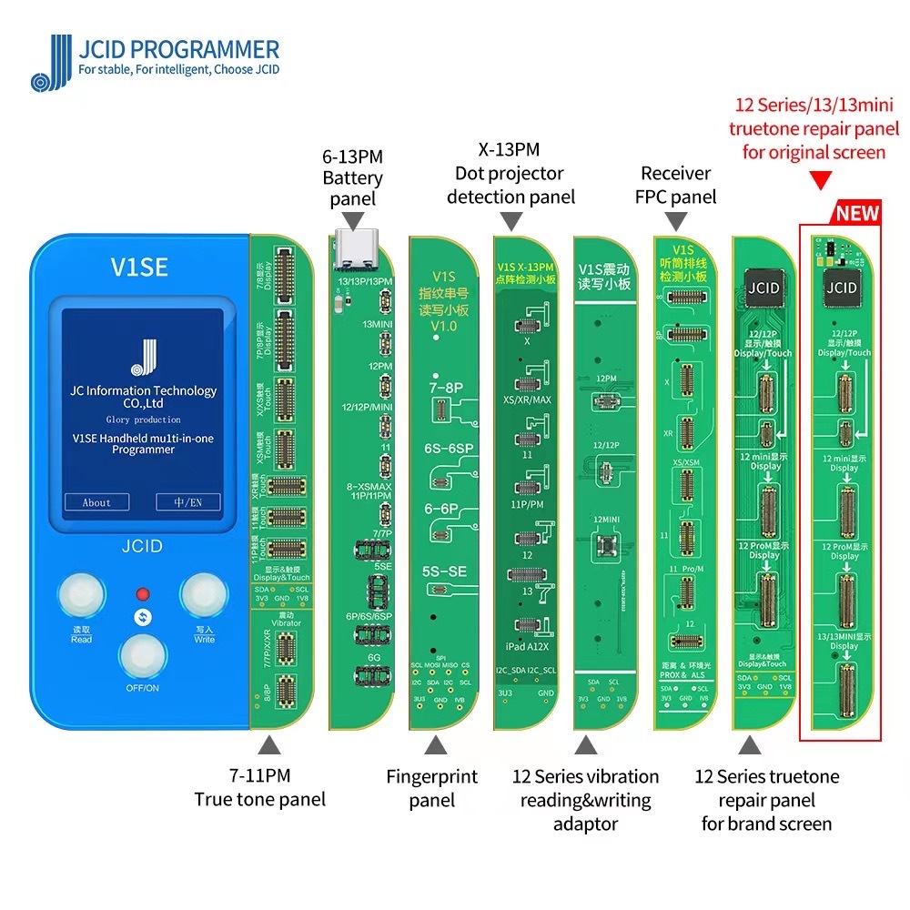 New Update Jc V1SE for Phone True Tone Battery Health Face ID Fingerprint Repair Programmer