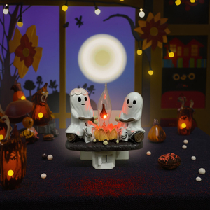 GL-SZ08 Wall Mounted <strong>Plug</strong>-in Night <strong>Light</strong> <strong>Plug</strong>-In Warm <strong>Bulb</strong> Halloween Holiday Ghost Night <strong>Light</strong> for Bedroom Decoration - Product Image 4