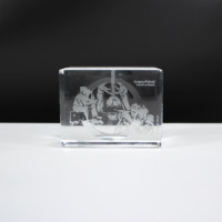 Trophée en cristal vierge K9 pour la gravure au laser ou l'impression UV Cadre photo en verre Premium Creative Crystal Award