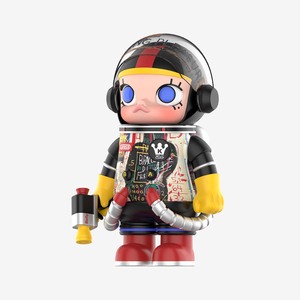 POPMART MEGA SPACE MOLLY 400% Jean <span class=keywords><strong>Michel</strong></span> Basquiat Figurines d'action Anime PVC Décoration d'intérieur Boîtes mystère Objets de collection - Product Image 3