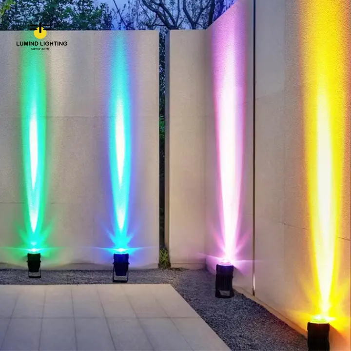 Luz subterránea Lumind, iluminación impermeable, decoración de jardín, aluminio, ip65 RGB, impermeable, luz led para jardín al aire libre