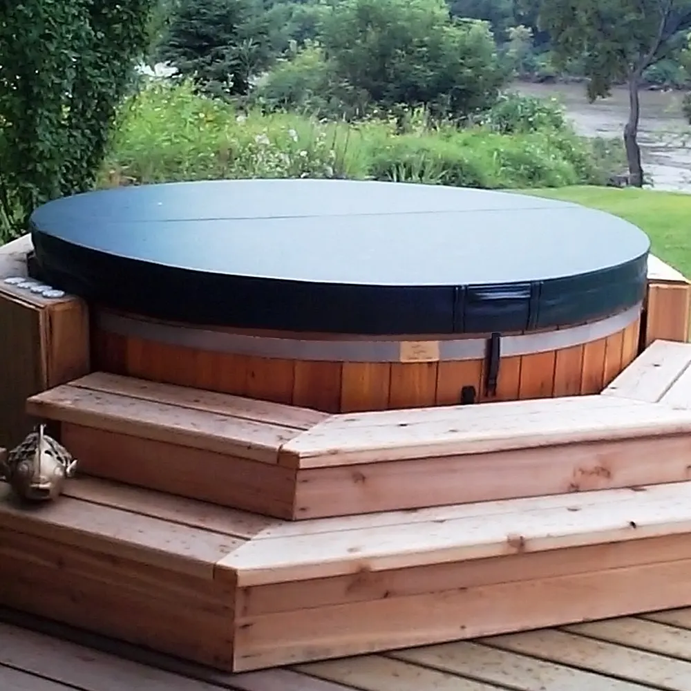 Capa de isolamento redonda leve e conveniente para banheiras de spa ao ar livre