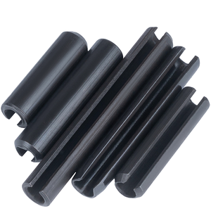 ISO8752 M30 M50 65Mn Steel Black Oxide Chamfered Heavy Duty Straight Slotted Lock Spring Dowel Pins