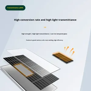 Солнечная панель 550 Вт, монокристаллический кремниевый фотоэлектрический модуль, зарядная плата, эффективная солнечная панель для подключения к сети, производство Шаньдун - Product Image 4