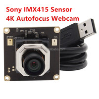 Módulo de Cámara USB Mini 4K con Enfoque Automático HD UVC IMX415, CMOS a Color, 30fps, con Micrófono Dual, Plug & Play, Lente sin Distorsión