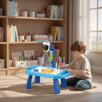 Table de Dessin Éducative Multifonctionnelle avec Projecteur LED pour Enfants - Jouet d'Apprentissage et de Dessin Artistique