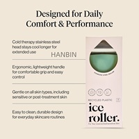 Rouleau de massage facial en acier inoxydable personnalisé avec logo pour le soin de la peau, le refroidissement, la réduction des gonflements et des maux de tête